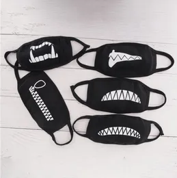 Vuxna Anti Dust Face Mouth Mask Reusable Andningsbara Tvättbara Bomull Masker Skyddande Barn Barn Tecknad Söt Roligt Vindtät Party Cover