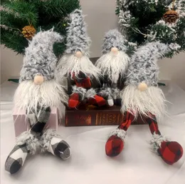 Ozdoby świąteczne Lalki bez twarzy Siedzi Postuła Long Legged Pluszowe Zabawki Domowe Dekoracje Rozmiar 29 * 7 cm