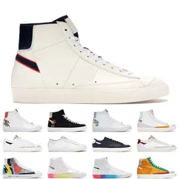 Blazers mid 77 City Pride Chicago 남성 여성 운동화 Have A Good Game 멀티 컬러 퍼시피 블루 디자이너 스니커즈 Athletic mens trainers jogging walking