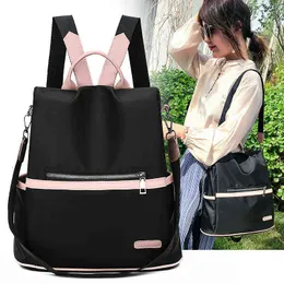 HBP Non-Brand 2021 Oxford Canvas women's schoolbag Korean fashion Backpack sport.0018