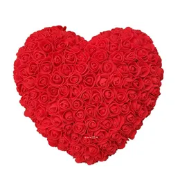 New25 CM Kwiat w kształcie serca Rose Walentynki Prezent Hurtownie Miłość PE Pianka Kwiaty Wedding Party Decoration Seays CCD12994