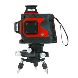 Professional 12-line Red Laser Level Meter Touch Control Self-Leveling Laser Level 360 Instrument with Pivoting Base