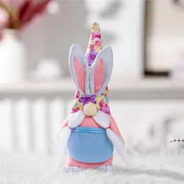 Newaster Bunny Gnome Decoration Handmade Pluszowe Beztwarzowy Krasnolud Doll Lalki Domowe Domowe Ozdoby Kids Gift CCE12194