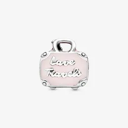 Genuine 925 Sterling Silver Lovely Travel Bag Charms Fit Pandora Original European Charm Bracelet Fashion Women Wedding Engagement Jewelry Accessories