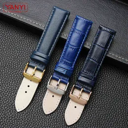 Genuine Leather Bracelet Blue Color Watch Strap for Citizen Rossini Watchband 14 16 18 20mm 21m 22mm 23mm Watch Band Wholesale H0915