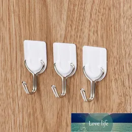 6Pcs/set Strong Sticky Hooks Door Wall Hanger Holder Tiles Glass Adhesive Hooks for Bathroom Kitchen Utensil Clothing No trace