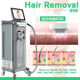 Popularny w Salon Spa Użyj 600W 808NM Diode laserowa maszyna do kosmetyków Portable Perment Laser Hair Remover