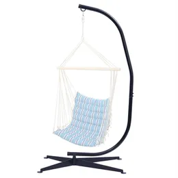 Amerikaanse voorraad hangmatten stoel staan ​​alleen - Metalen C-stand voor opknoping hangmat stoel veranda swing binnen of buiten gebruik Duurzaam 300 pond C252R