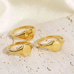 Amaiyllis 18K guld vintage ring för kvinnor bröllop uttalande blomma punk party par finger ringar smycken