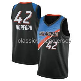 Custom Al Horford #42 2020-21 스윙 맨 저지 스티치 남성 남성 여성 청소년 XS-6XL NCAA