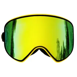 LOCLE 24H Skiing Magnetic Ski Goggles 2 in 1 Multifunction Anti-fog UV400 Night Skiing Snowboard Goggles for Men & Women 220110
