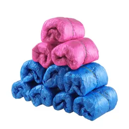 100pcs/lot School and Household Protective Shoe Disposable Boot Covers Elastic Plastic Not Easy to Break Shoes Cover