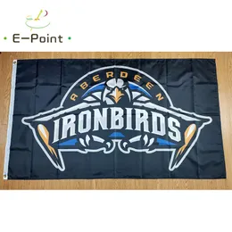 Milb Aberdeen Ironbirds Flagge 3 * 5ft (90 cm * 150 cm) Polyester Banner Dekoration Fliegen Home Garten Festliche Geschenke
