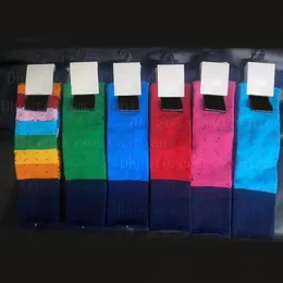 6 cores mulheres menina letras meias carta de algodão moda meia para presente festa de alta qualidade atacado preço
