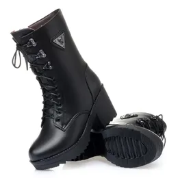 Donne Bare Boots 2022 Nuove stivali da donna in pelle genuina Stivali naturale War Warm Women Stivali nudi scarpe invernali classiche