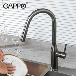 Gappo вытащить кухонный кран кран водопроводной смеситель кран 360 градусов кухня и холодный смеситель кран водопад 210724