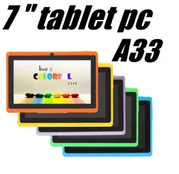 2021 7-calowy Android 6.0 Google Tablet PC WiFi Quad Core 1.5 GHz 1 GB RAM 8 GB Q88 Allwinner A33 7 "Dual Camera