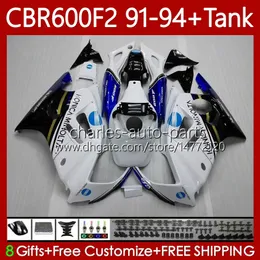 Fairings +Tank For HONDA CBR 600 600F2 CBR600 F2 FS CC 1991 1992 1993 1994 Body 63No.132 CBR600F2 KONICA blue 600CC 600FS 91-94 CBR600-F2 CBR600FS 91 92 93 94 Bodywork Kit