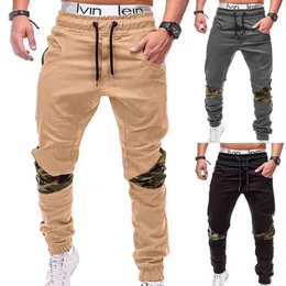 Joga Strój Harajuku Jogger Spodnie Mężczyźni Retro Kolor Blok Patchwork Hat Harem Track Pant Mężczyzna Chłopcy Spodnie Spodnie Streetwear Plus Rozmiar