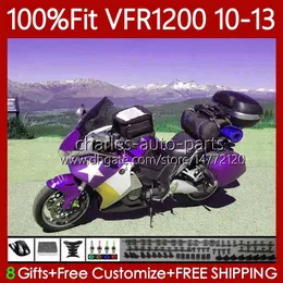 Bodys Injection For HONDA Crosstourer VFR1200F VFR 1200 RR CC 2010 2011 2012 2013 New Purple 76No.116 VFR1200RR VFR-1200 10-13 VFR1200X VFR1200 F X 10 11 12 13 Fairing