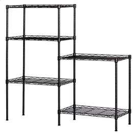 Changeable Assembly Floor Standing Carbon Steel Storage Rack Blacka17 a47 a33