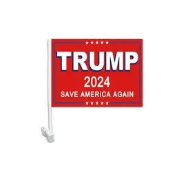 Save American Weer Trump 30x45cm Car Vlag, 100D polyester één laag, enkelzijdig afdrukken met 80% bloeding