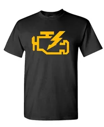 Men's T-Shirts Men Summer T Shirt Check Engine Light Mechanic Auto Repair - Mens