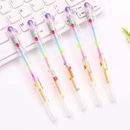 Highlighters Color Pastel 6 Colors In One DIY Handmade Fruit Fragrance Graffiti Pen Artistic Font Neuter Business School Office Supplies