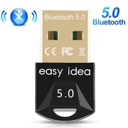 Macbook Bluetooth 5.0 Adapter Mini USB Hubs Bluetooths Dongle Computer Receiver Audio Music Blue Tooth 5.0 Transmitter For PC Laptop Notebook Adapters Parts