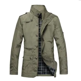 남자 재킷 2021 윈드 브레이커 플러스 사이즈 캐주얼 솔리드 컬러 자켓 슬림 스탠드 칼라 5XL 야외 패션 스포츠