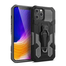 100% Oryginalny Mech Warrior Phone Case TPU + PC + Metal 3 w 1 Telefony komórkowe Pokrywa Case dla iPhone 13 12 11 Pro Max X XS XR 7 8 6S Plus SE2020