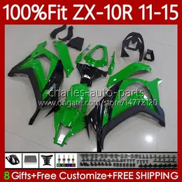 Kawasaki Ninja ZX 10 R 1000 CC ZX1000 C 11-15 101NO.52 ZX 10R 1000cc ZX-10R Yeşil Siyah ZX10R 11 12 13 14 15 ZX-1000 2012 2012 2013 2014 2015 OEM Gövde Vücut