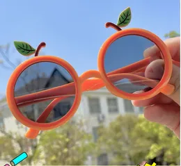 Fashion Kids orange sunglass baby girls Full Frame silicone Sunglasses 2021 children Uv protection Polarizing cartoon Glasses Eyeglasse Beach Sunblock S1082