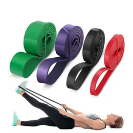 Sport Elastic Yoga Resistance Bands Gummi Pilates Assist Bands Stretch Dra upp för träning Hem Gym Fitness Exercise Training H1026