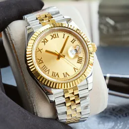 Мужские часы 41 -мм автоматические механические часы классические модные наручные часы мужские наручные часы из нержавеющей стали корпус Montre de Luxe