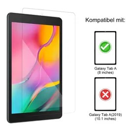 Schutzfolie aus gehärtetem Glas für 2019 Samsung Galaxy Tab A 8.0 SM-T290 SM-T295 T297 Displayschutzfolie Glasschutz