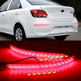 1 Set LED-Heckschuh-Bumper-licht-hintere Nebelscheinwerfer Auto Birne Bremslichtreflektor für Kia Pegas 2017 2018 2019