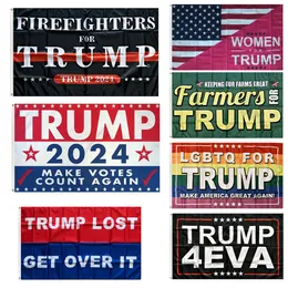 3 * 5 FT Trump Campanha bandeiras banner digitalmente impresso verde fazendeiro sapador bombeiro bandeira