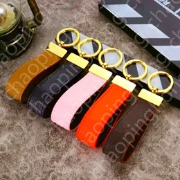 With box Official Original Luxury designer Car leather keychain straps fashion female mens cute long high quality golden key Chain Pattern Metal Pendant