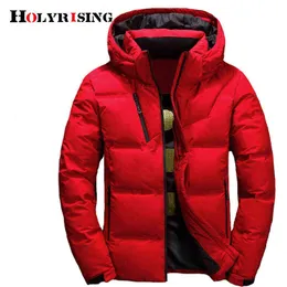 M-4XL Men down coat piumino uomo inverno 4 color doudoune Jacket Men Hooded Windproof Outerwear Casual White Down Coats 18518-5 Y1103