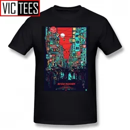 Mens Blade Runner T-shirts T-shirt 100% Procent Cotton Tee Shirt Man Rolig Big Fashion Print Tshirt 210716