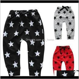 Bambini Ragazzi Harem Pant Star Abbigliamento per ragazze per bambini Cotone Matita piena Pantaloni per neonati unisex 1 2 3 4 5 6Y Qt663 Cegsp