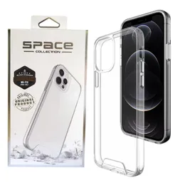 Premium Transparente, robuste, klare, stoßfeste SPACE-Hüllen für iPhone 12 11 Pro Max XR X 6 7 8 Plus Samsung S21 Note20
