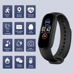 M5 Smart Band IP67 Wasserdichte Armbänder Sport Uhr Männer Frau Blutdruck Herz Rate Monitor Fitness Armband Für Android IOS