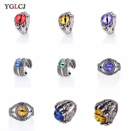 Ladies Beautiful Men'S Vintage Ancient Evil Eye Ring Fashion Devil Eyeball Halloween Party Props Women'S Colorful Jewelry