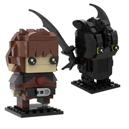 MOC Мультфильм Аниме Фигурки Тренер Икота Дракона Brickheadz СтроительныеБлоки Обучение Беззубик Глава Кирпичи Игрушки Подарки Детям H0824 От 1 335руб.