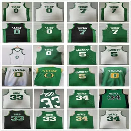 2021/22 MENS 75th City Jayson 0 Tatum Jaylen 7 Brown Basketball Jerseys Retro Larry 33 Bird Paul 34 Pierce Kevin 5 Garnett Green Ed