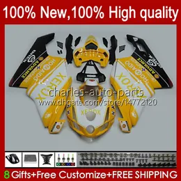 Corpo de Motocicleta para Ducati 749s Amarelo Preto 999s 749 999 749-999 03 04 05 06 Bodywork 27No.47 749 999 s R 2003-2006 Cowling 749R 999R 2003 2004 2005 2006 Kit de Feira do OEM