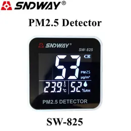 Анализаторы газа Sndway PM2,5 Детектор частиц Тестер цифровой качество воздуха анализатор анализатором лазерной температуры.