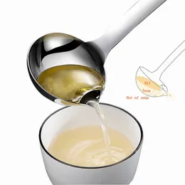 304 Stainless Steel Spoon Cocina Filter Grease Colander Spoon Soup Oil Separation Cooking Gadgets Kitchen Utensil Accessories 210626